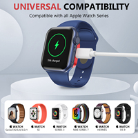 Chargeur rapide magnétique en alliage d'aluminium 2,5 W Chargeur sans fil portable pour Apple Watch