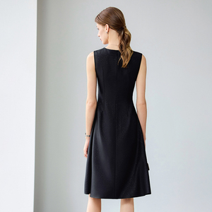 Maxi abito girocollo Casual <span class=keywords><strong>da</strong></span> <span class=keywords><strong>donna</strong></span> tinta unita taglia unica in tessuto naturale traspirante - Product Image 2
