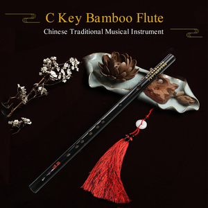 Flauta de Bambú <span class=keywords><strong>Dizi</strong></span> en Clave C, Instrumento Musical Tradicional Chino con Bolsa de Transporte para Principiantes y Amantes de la Música - Product Image 3