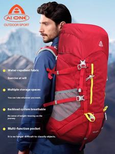 Mochila de Senderismo Impermeable de Gran Capacidad, 50 Litros, de Nailon, para Excursionismo, Viajes, Montañismo, Campamento - Product Image 5