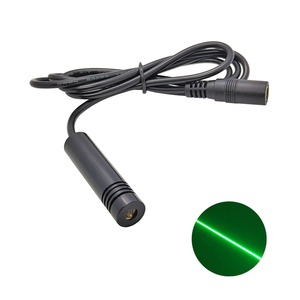 12X50mm 520nm 35mW ~ 135mW Voltaje amplio 12V ~ 24V Lentes de vidrio Línea de enfoque externo Módulo láser verde Posicionamiento Corte Grabado - Product Image 1