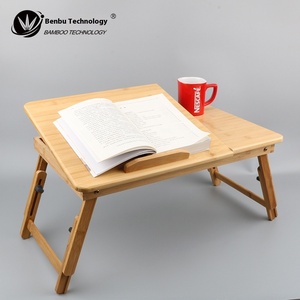 Nanzhu xách tay và có thể gập lại Bàn máy tính bằng gỗ cho học sinh trong ký túc xá hoặc trường học lười biếng bảng giường học sinh - Product Image 4