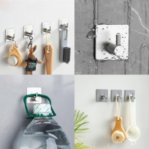 Stainless Steel Robe <strong>Hooks</strong> Kitchen <strong>Towel</strong> <strong>Hook</strong> Hotel Apartment Bathroom Accessories - Product Image 2