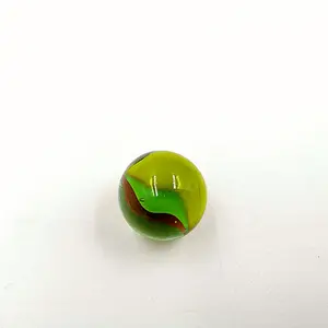 16mm französische grüne Kinderspiel zeug glas marmor kugel