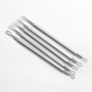 Aguja para acné de doble punta de acero inoxidable, aguja para espinillas, aguja para puntos negros, extractor de acné, removedor de puntos negros - Product Image 2
