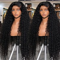 Perruques en cheveux humains bruts vietnamiens à cuticules alignées pour femmes noires, sans colle, Full HD pour perruque frontale en dentelle 13x6 13x4 HD Lisse Profond