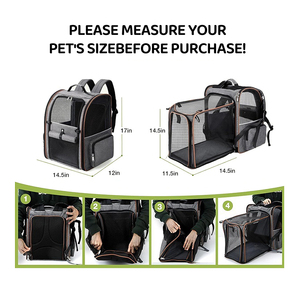 Nueva <span class=keywords><strong>Mochila</strong></span> Transportadora <span class=keywords><strong>para</strong></span> Mascotas, con Laterales Suaves, Ventilación <span class=keywords><strong>de</strong></span> Malla, Bolsillos <span class=keywords><strong>de</strong></span> Almacenamiento, Plegable y Cuadrada, <span class=keywords><strong>para</strong></span> <span class=keywords><strong>Perros</strong></span> - Product Image 3