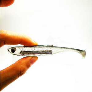 Vente en gros 5X 10cm/6.3g Kit de leurre Swim Minnows Feuille à l'intérieur des leurres de pêche <span class=keywords><strong>Minnow</strong></span> souple - Product Image 4
