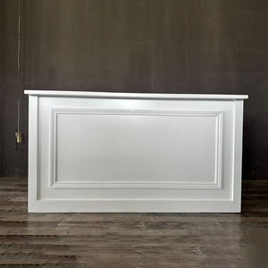 طاولة زفاف دائرية مطلية باللون الأبيض للمناسبات لأقبية الأقبية ومدارس المزارع - Product Image 1