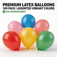 Ballons en latex naturel épais en gros pour la décoration de fêtes d'anniversaire, de mariages et de Noël en vrac