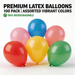 Globos de Látex Natural Gruesos al por Mayor <span class=keywords><strong>para</strong></span> Decoración de Fiestas de <span class=keywords><strong>Cumpleaños</strong></span>, Bodas y Navidad - Product Image 1
