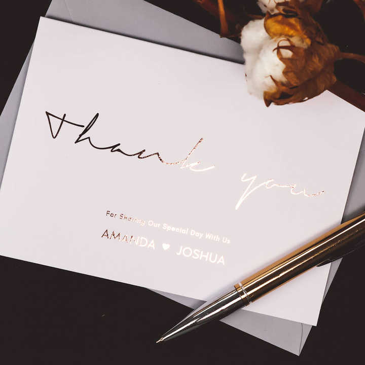 Custom Luxury Design Thank You Cards Luxury 600g Thick Paper Thank You ...