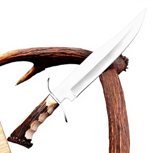 Handmade Damascus Steel Bowie <b>Knife</b> with <b>Bone</b> <b>Handle</b> and Leather Sheath Outdoor <b>Knife</b> Wholesale Rate Bowie <b>Knives</b> - Product Image 2