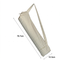 Sac fourre-tout personnalisé à logo rayé avec cordon de serrage, sac de rangement cylindrique minimaliste, sac à bandoulière portable pour courses, sac de sport pour la gym