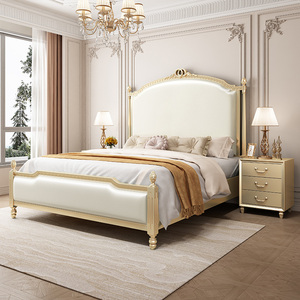 Mobilier <span class=keywords><strong>de</strong></span> chambre à coucher américain Cadre <span class=keywords><strong>de</strong></span> <span class=keywords><strong>lit</strong></span> rembourré Hôtel moderne <span class=keywords><strong>Lit</strong></span> King Queen Size en cuir <span class=keywords><strong>avec</strong></span> <span class=keywords><strong>rangement</strong></span> - Product Image 3
