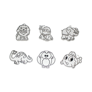 儿童动物工艺防晒器套装4色油漆装饰画儿童教室派对 - Product Image 2