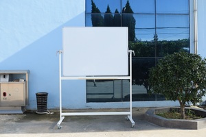 Pizarra Blanca de Porcelana de Doble Cara, Magnética y Móvil, de Aluminio, para Escuela y Oficina - Product Image 4