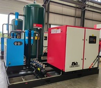 Compresseur d'air industriel à vis rotatif 200 psi 14 bars avec sécheur 500 400l Laser 15 bars