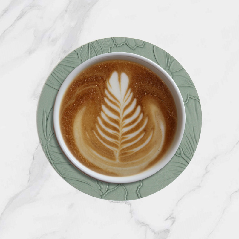 Dessous de verre-vert-10*10cm