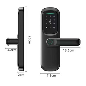 ล็อคอัจฉริยะแบบปลดล็อคด้วยลายนิ้วมือแอปพลิเคชั่นฟันสีฟ้า9ภาษา - Product Image 3