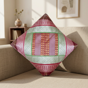 Indian Silk Brocade Pillow Cover - Product Image 2