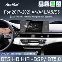 Meihua 12,3 pouces Qualcomm 4G WIFI Caméra 360° GPS Lecteur DVD de voiture Unité principale Android Stéréo de voiture pour Audi A4 A4L A5 S5