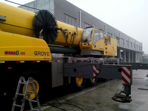 2015 Used Good Condition Germany Brand Grove GMK6300 Truck <b>Crane</b> 300 Ton All Terrain <b>Engine</b> PLC Gearbox - Product Image 4