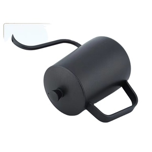 Bollitore per caffè con collo d'oca nero opaco in acciaio inossidabile 304 beccuccio lungo versare sopra la mano brocca a goccia teiere <span class=keywords><strong>caffettiera</strong></span> - Product Image 2