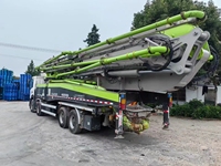 Camión Bomba de Concreto Usado Zoomlion de 59m, Año 2021, Chasis Scania, Bomba de Pluma Diésel de Segunda Mano de 59 Metros en Venta