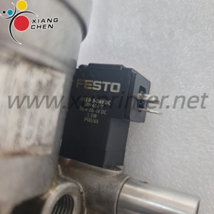 Cylindre pneumatique Heidelberg d'occasion G2.335.159/04 L2.335.071 DPM-63-18/18-PP-SA avec électrovanne FESTO MSEB-3-24V DC - Product Image 2