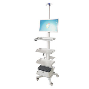 Aluminum alloy laryngoscope and <b>laparoscopic</b> <b>instrument</b> trolley, multi-layer endoscope trolley with infusion pole - Product Image 5