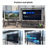 Écran d'affichage publicitaire numérique multimédia vertical LCD ultra-fin HUSHIDA 55 65 75 pouces pour extérieur