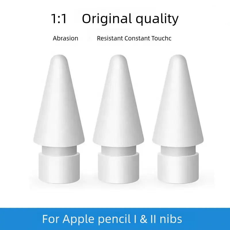 Apple Pencil 1 세대/2 세대 용 고투명도 교체 iPad 스타일러스 팁