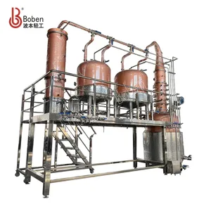 Rum Destillation anlage Alkohol brenner Kupfer Pot Still Spirituosen Destillation maschine