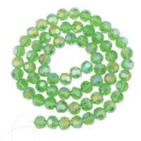 2 3 4 6 8 10mm AB Perles rondes en cristal pour bracelets Perles rondes en verre à facettes pour la fabrication de bijoux Fournitures de bricolage Charms