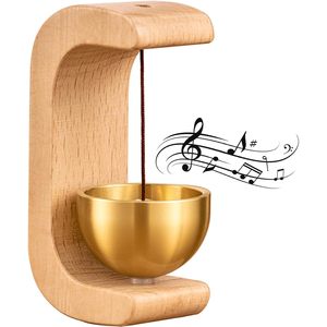 Campanello magnetico Premium con il suono di Ding Ding legno campanello dei negozianti per la scuola appartamento all'aperto & uso dell'hotel - Product Image 1