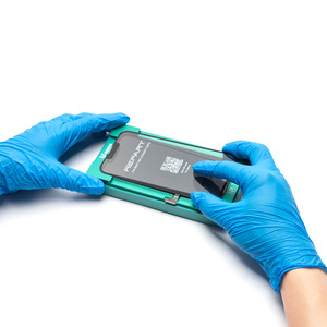 Moule de plastification LCD en silicone noir avec cadre pour <span class=keywords><strong>iPhone</strong></span> 13 à 16 <span class=keywords><strong>Pro</strong></span> <span class=keywords><strong>Max</strong></span> Réparation de l'écran LCD Pas besoin de câble retourné - Product Image 3