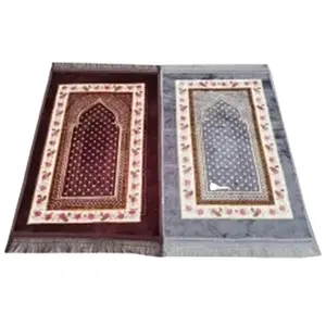 מחצלת תפילה סיטונאי באיכות גבוהה תפילה עבה מוסלמית שטיח רך טורקי קצף זיכרון מרופד מחצלת תפילה מתקפלת