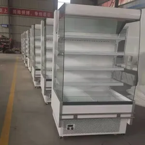2021 Supermarkt kommerzieller Luft schleier kühler Luftkühlung offener Multi-Deck-Kühlschrank/offener Tief kühlschrank
