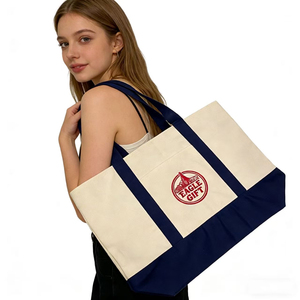 Borse Tote in Tela di Cotone Personalizzate e Resistenti con Manico Lungo, Ecologiche e Riutilizzabili per Uso Quotidiano, Shopping e Regali - Product Image 1