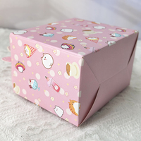 Boîte à gâteau mini pliable en gros pour emporter, petite boîte d'emballage cadeau pour la décoration de fête d'anniversaire