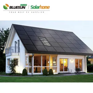 蓝森新技术全黑70瓦太阳能瓦面板70W 110W 170W重叠面板太阳能价格