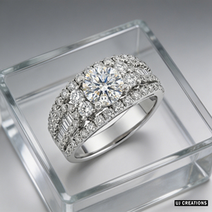 Custom S925/10K/14K/18K Solid Gold 1.00 Karat VVS-VS Quality Round Lab Grown Brilliant Cut Diamond Wedding <b>Ring</b> - Product Image 6