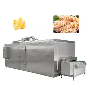 OCEAN Small Ready Prepared Meal Economical Freeze Tunnel Bread Compact Iqf Machine For Berry
