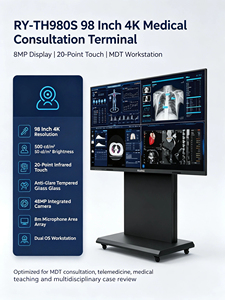 Nouvel écran de surveillance hospitalier TFT LCD 98 pouces avec écran tactile, rétroéclairage LED par collage optique, interfaces DP/USB, et calibrage DICOM - Product Image 4