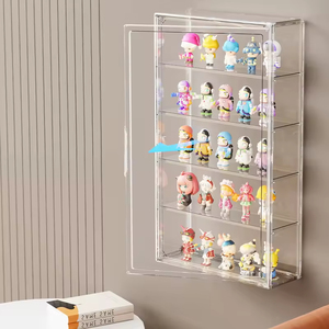 60*35*12CM Collectibles Organizer <b>Wall</b>-mounted Transparent Foldable Blind Box <b>Display</b> <b>case</b> Box with Magnetic Door - Product Image 3