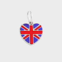 Pendentif drapeau britannique London Bear mignon en acier inoxydable plaqué or 18 carats, breloque de bijoux DIY