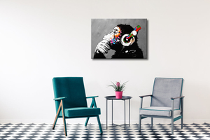 Stampe su Tela della Serie <span class=keywords><strong>Banksy</strong></span> all'Ingrosso, Grandi Stampe Moderne su Tela per Decorazioni da Parete <span class=keywords><strong>di</strong></span> Soggiorno e Camera da Letto - Product Image 3