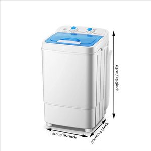 Lave-linge semi-automatique portable et pliable à chargement par le haut de 7 kg, à tambour unique en plastique, idéal pour les familles, les dortoirs et la location - Product Image 2