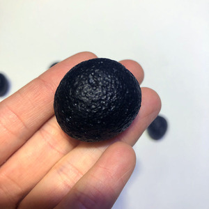 หินอุกกาบาตหยาบสีดำธรรมชาติอัญมณีคริสตัลขัดเงาสำหรับตกแต่งบ้านมาสคอตสไตล์ฮวงจุ้ย - Product Image 3